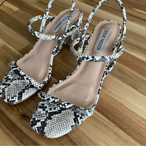 Steve Madden Snake Print Sandals - Picture 3 of 4